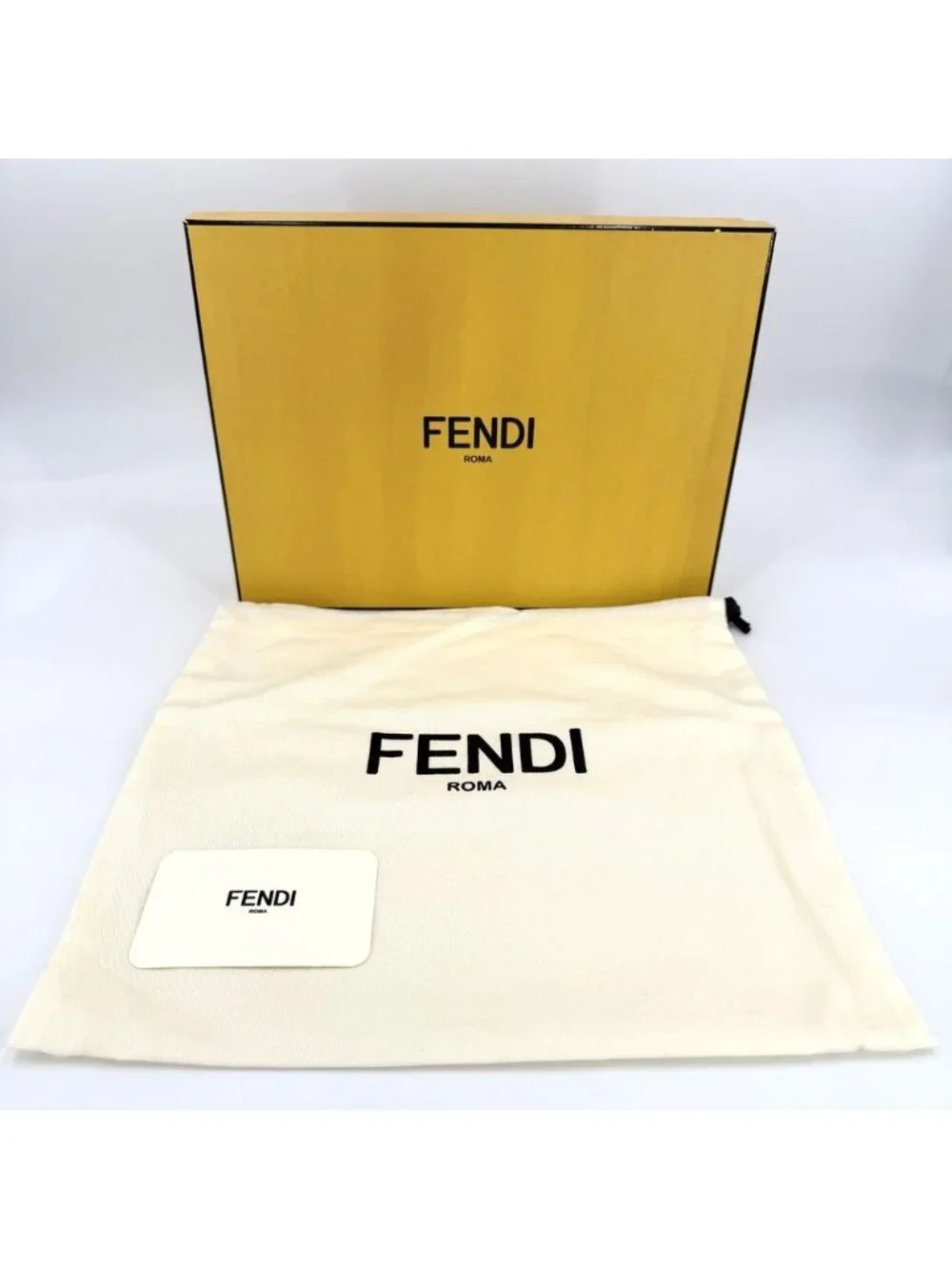 Fendi Pouch Zucca Makeup Container Canvas Leather Red Gold Vintage